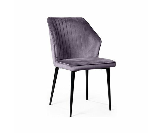 Стул Berg, бархат светло-серый 26 | Интернет магазин мебели и декора LifeDekor