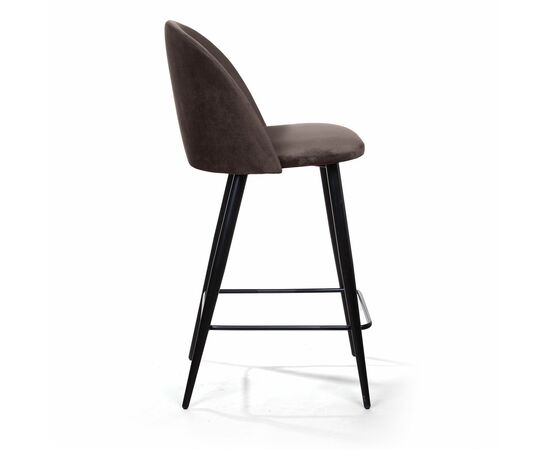 Стул полубарный Thomas, бархат антрацит 14, изображение 5 | Интернет магазин мебели и декора LifeDekor