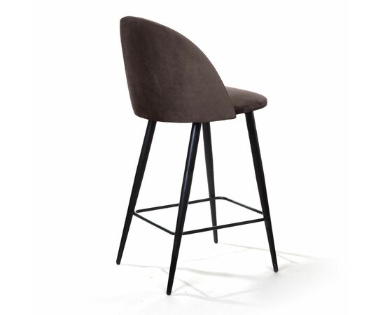 Стул полубарный Thomas, бархат антрацит 14, изображение 6 | Интернет магазин мебели и декора LifeDekor