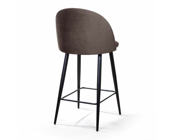 Стул полубарный Thomas, бархат антрацит 14, изображение 7 | Интернет магазин мебели и декора LifeDekor