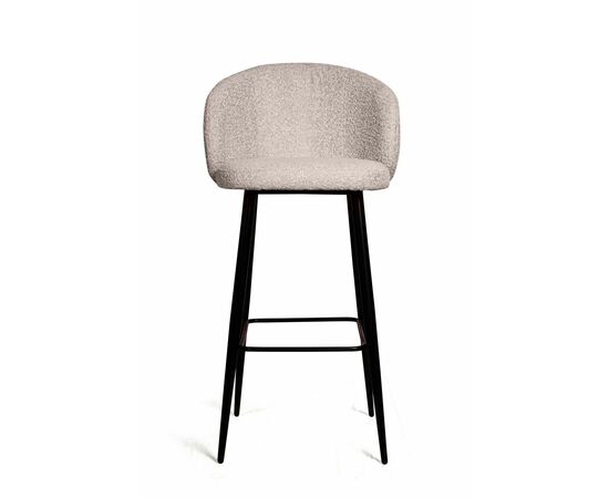 Стул полубарный Vito, букле бежевый / опора конус, изображение 2 | Интернет магазин мебели и декора LifeDekor