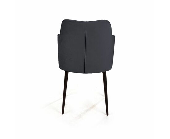 Стул с подлокотниками Hunt ромб, бархат 03 / чёрный конус, изображение 7 | Интернет магазин мебели и декора LifeDekor