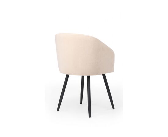 Стул на металлокаркасе Монер 360 бежевый (glory 03) / черный, изображение 5 | Интернет магазин мебели и декора LifeDekor