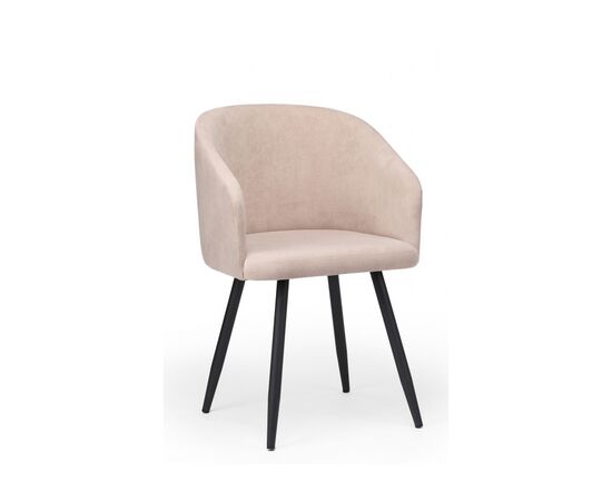 Стул на металлокаркасе Монер 360 латте (glory 10) / черный, изображение 2 | Интернет магазин мебели и декора LifeDekor