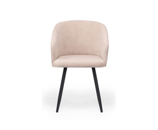 Стул на металлокаркасе Монер 360 латте (glory 10) / черный, изображение 3 | Интернет магазин мебели и декора LifeDekor