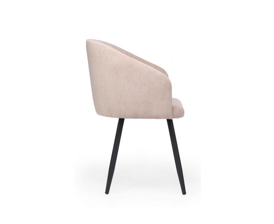 Стул на металлокаркасе Монер 360 латте (glory 10) / черный, изображение 4 | Интернет магазин мебели и декора LifeDekor