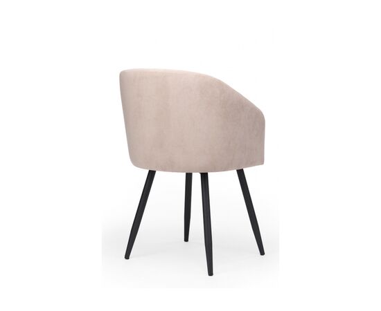 Стул на металлокаркасе Монер 360 латте (glory 10) / черный, изображение 5 | Интернет магазин мебели и декора LifeDekor