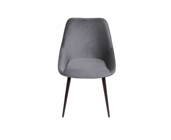 Стул Neo, поворотный на 360 градусов, бархат серый 27/опора конус | Интернет магазин мебели и декора LifeDekor