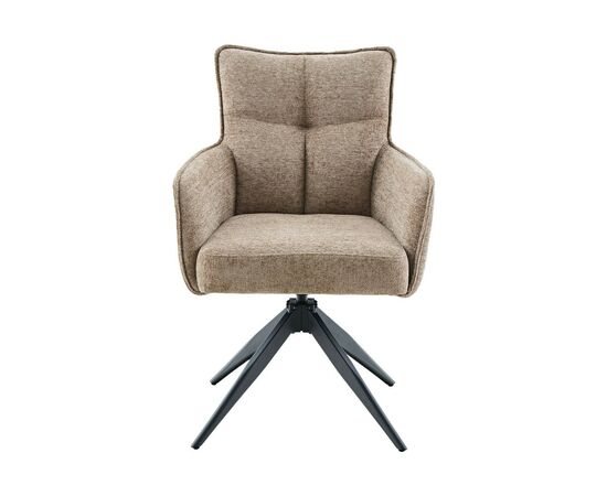 Стул DikLine 6826 т.к Темно-бежевая Raven 34, опоры черные, изображение 2 | Интернет магазин мебели и декора LifeDekor