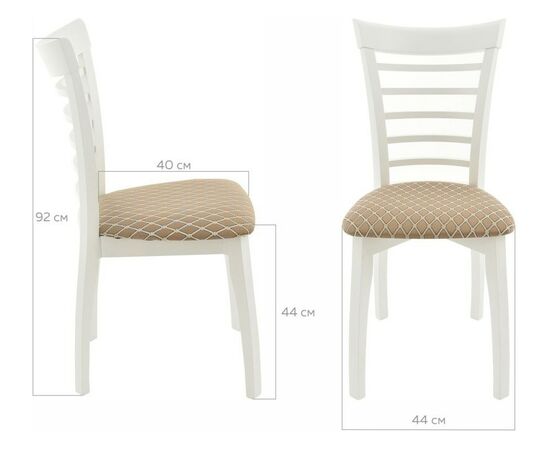 Стул «Бурбон», Призма 37-1, эмаль белая, изображение 9 | Интернет магазин мебели и декора LifeDekor