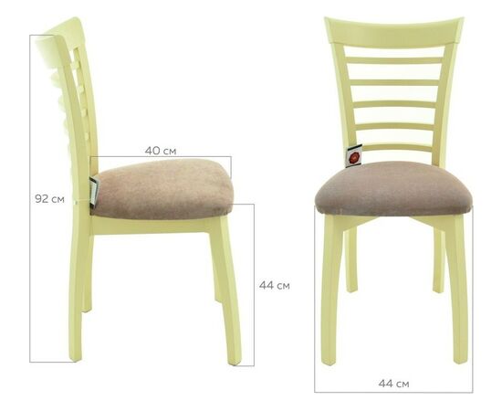 Стул «Бурбон», Vivaldi 28, слоновая кость, изображение 9 | Интернет магазин мебели и декора LifeDekor