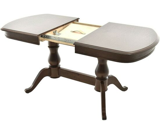 Стол «Фабрицио-2м» (мыло) 120x80, орех темный, изображение 3 | Интернет магазин мебели и декора LifeDekor