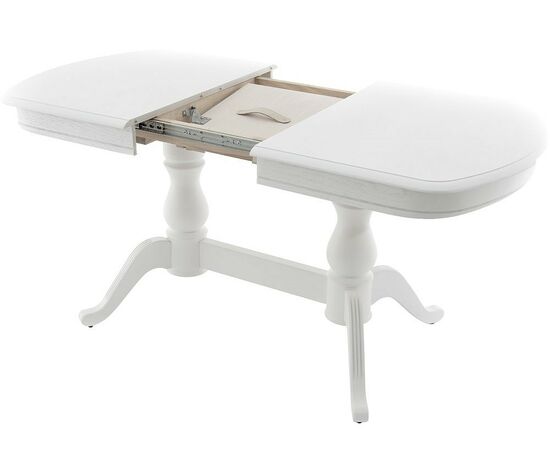 Стол «Фабрицио-2м» (мыло) 120x80, белая эмаль, изображение 3 | Интернет магазин мебели и декора LifeDekor