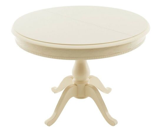 Стол «Фабрицио 1» GLASS (D 1000), слоновая кость, изображение 2 | Интернет магазин мебели и декора LifeDekor