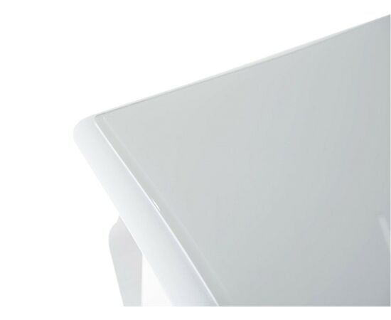 Обеденная группа (Стол Кабриоль GLASS и 4 стула Кабриоль жесткий), эмаль белая, изображение 7 | Интернет магазин мебели и декора LifeDekor