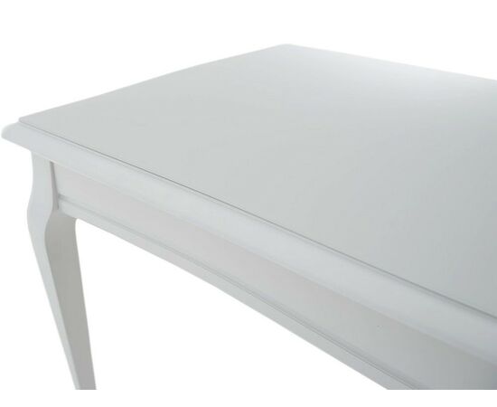 Стол «Кабриоль» 120x80 GLASS белый, эмаль белая, изображение 8 | Интернет магазин мебели и декора LifeDekor