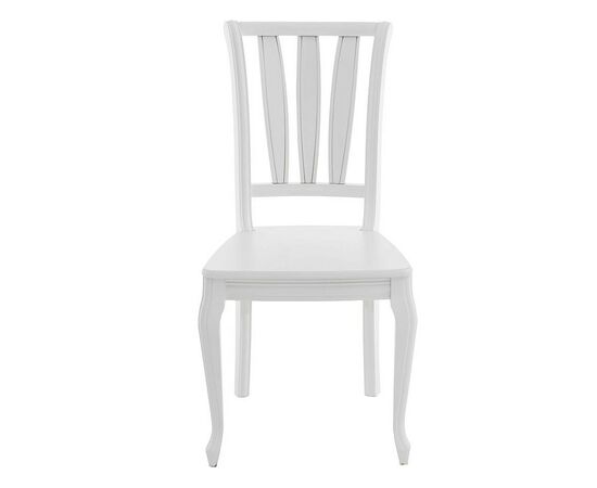 Обеденная группа (Стол Кабриоль GLASS и 4 стула Кабриоль жесткий), эмаль белая, изображение 10 | Интернет магазин мебели и декора LifeDekor