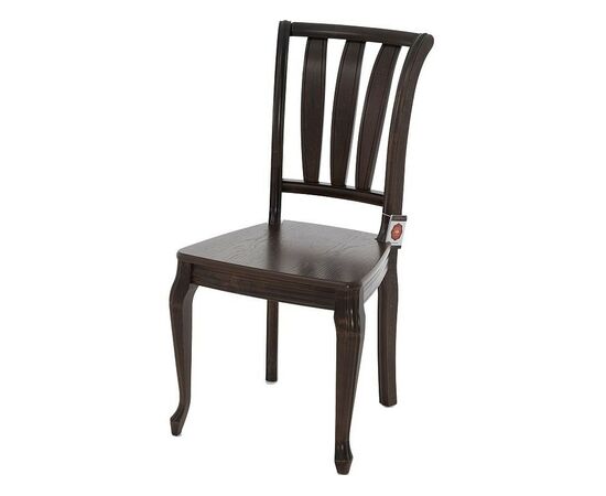 Обеденная группа (Стол Кабриоль GLASS и 4 стула Кабриоль жесткий), орех темный, изображение 9 | Интернет магазин мебели и декора LifeDekor