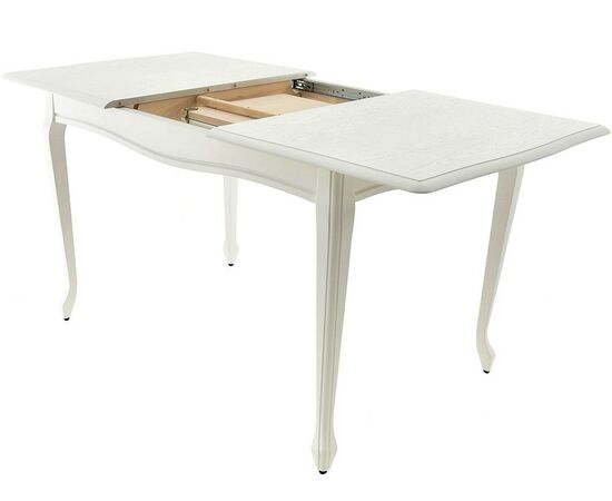 Обеденная группа (Стол Кабриоль и 4 стула Коломбо-2), эмаль белая, изображение 3 | Интернет магазин мебели и декора LifeDekor