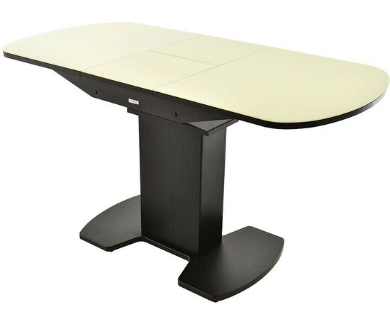 Стол «Корсика» стекло молочный, венге, изображение 3 | Интернет магазин мебели и декора LifeDekor