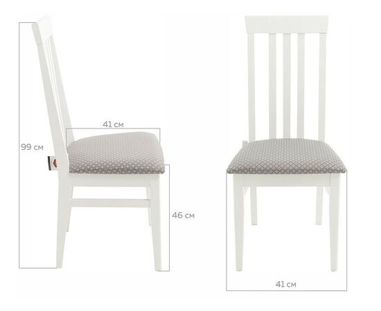 Стул «Марио», эмаль белая, изображение 9 | Интернет магазин мебели и декора LifeDekor