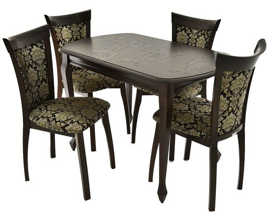 Стол «Прага» 110x70, орех темный, изображение 9 | Интернет магазин мебели и декора LifeDekor