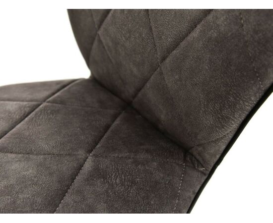 Стул «Риоха» Милано 12/Нитро блэк, каркас белый, изображение 7 | Интернет магазин мебели и декора LifeDekor