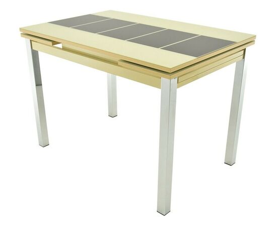 Стол «Шанхай» каре, бежево-коричневый, изображение 2 | Интернет магазин мебели и декора LifeDekor