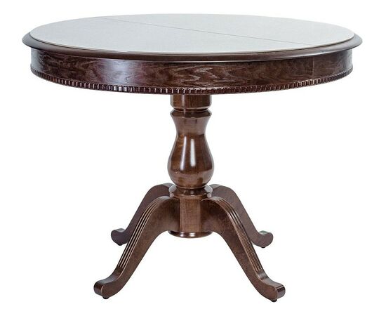 Стол «Фабрицио 1» GLASS (D 1000), орех темный, изображение 8 | Интернет магазин мебели и декора LifeDekor