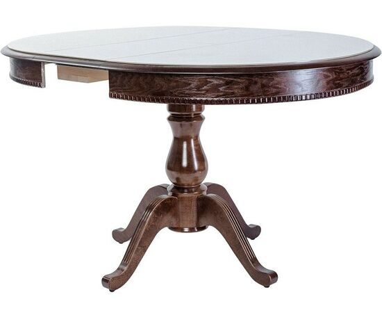 Обеденная группа (Стол Фабрицио-1 Glass и 4 стула Тулон), орех темный, изображение 3 | Интернет магазин мебели и декора LifeDekor