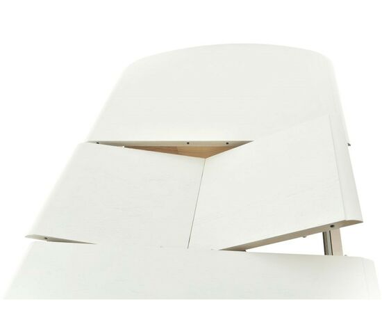 Обеденная группа (Стол Прага и 4 стула Соло Венский), эмаль белая, изображение 5 | Интернет магазин мебели и декора LifeDekor