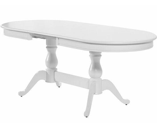 Стол «Фабрицио-2» овал 120x90, белая эмаль, изображение 3 | Интернет магазин мебели и декора LifeDekor