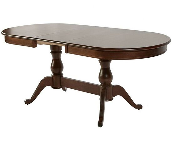 Обеденная группа (Стол Фабрицио-2 овал и 6 стульев Кабриоль), орех темный, изображение 3 | Интернет магазин мебели и декора LifeDekor