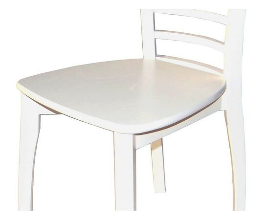 Стул «Бурбон» жесткий, эмаль белая, изображение 3 | Интернет магазин мебели и декора LifeDekor