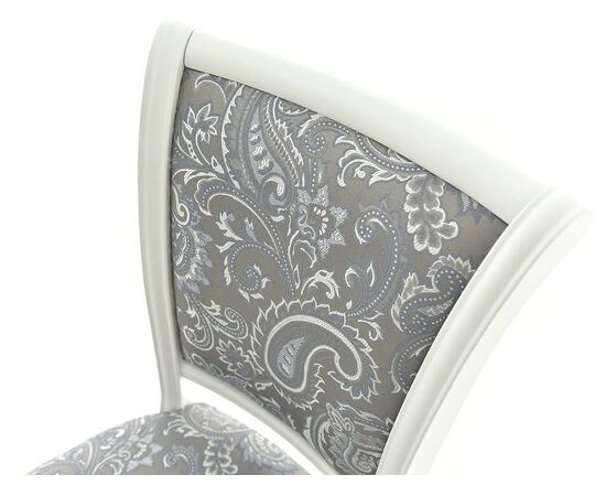 Обеденная группа (Стол Фабрицио-2 овал и 6 стульев Кабриоль), эмаль белая, изображение 7 | Интернет магазин мебели и декора LifeDekor