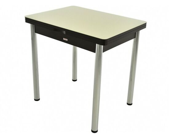 Стол «Бари» стекло молочный, венге | Интернет магазин мебели и декора LifeDekor