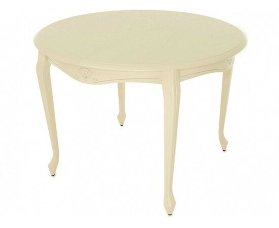 Стол «Кабриоль» круг (D 105), слоновая кость | Интернет магазин мебели и декора LifeDekor