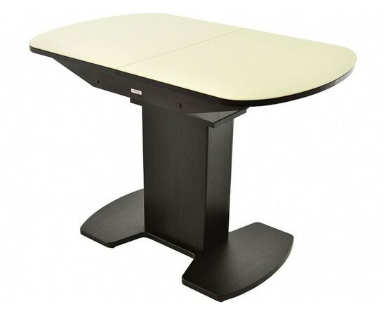 Стол «Корсика» стекло молочный, венге | Интернет магазин мебели и декора LifeDekor