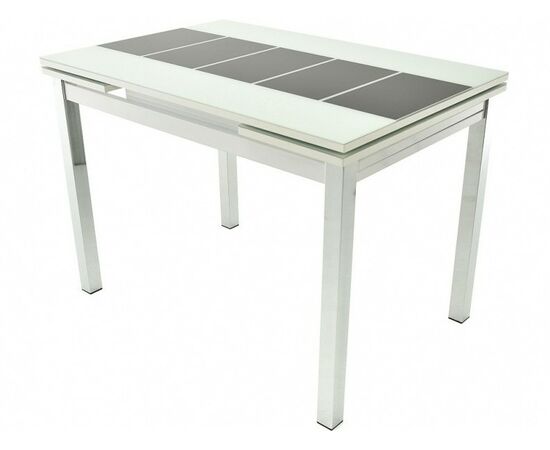 Стол «Шанхай» каре, бело-черный | Интернет магазин мебели и декора LifeDekor