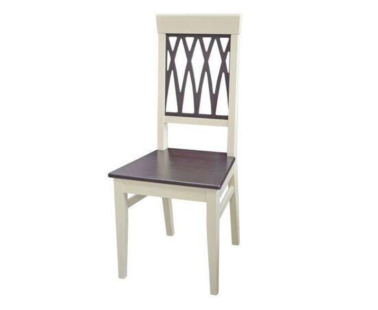 Обеденная группа (Стол Леонардо-1, 3 стула и скамья Кристиан), слоновая кость+орех темный, изображение 4 | Интернет магазин мебели и декора LifeDekor