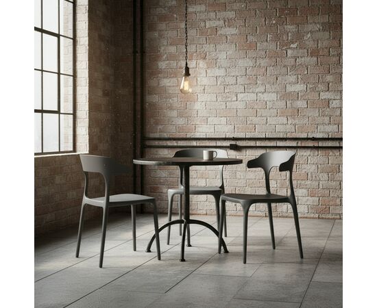 Стул Rank, пластик серый, изображение 10 | Интернет магазин мебели и декора LifeDekor