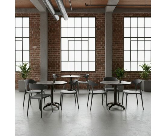 Стул Rank, пластик серый, изображение 9 | Интернет магазин мебели и декора LifeDekor