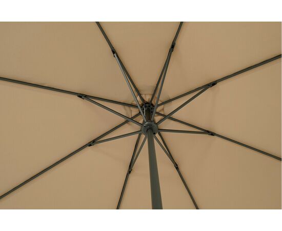 "Джулия" зонт садовый 3х3м на центральной опоре, тент бежевый, изображение 2 | Интернет магазин мебели и декора LifeDekor