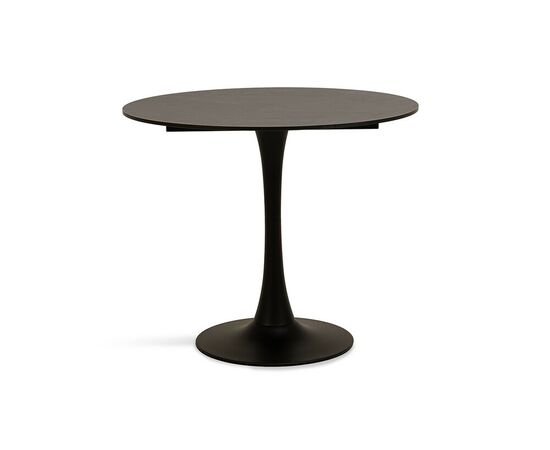 "Тюльпан" стол из HPL круглый Ø70см, цвет "серый гранит" | Интернет магазин мебели и декора LifeDekor