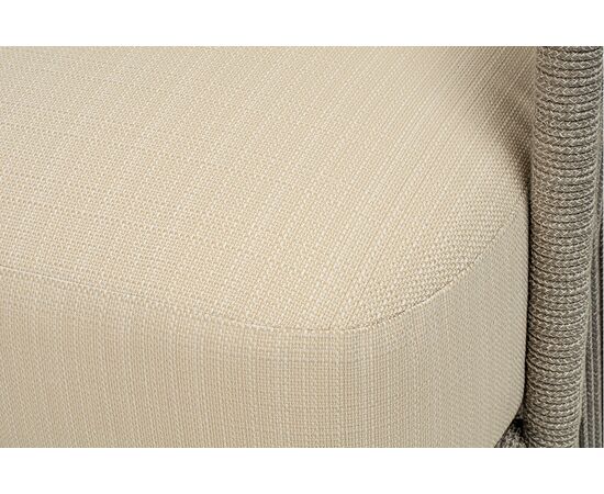 "Альбано" лаунж-зона 5-местная плетеная из роупа (веревки), каркас алюминиевый светло-серый, роуп серый меланж, изображение 25 | Интернет магазин мебели и декора LifeDekor