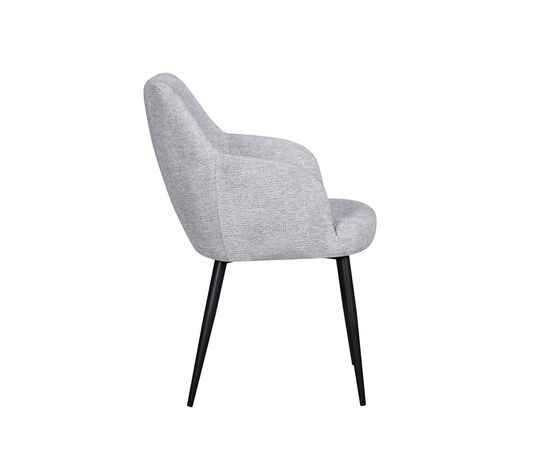 Стул обеденный Katys светло-серый рогожка, изображение 4 | Интернет магазин мебели и декора LifeDekor