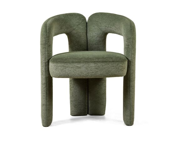 Полукресло Angie, микромех Plush green | Интернет магазин мебели и декора LifeDekor