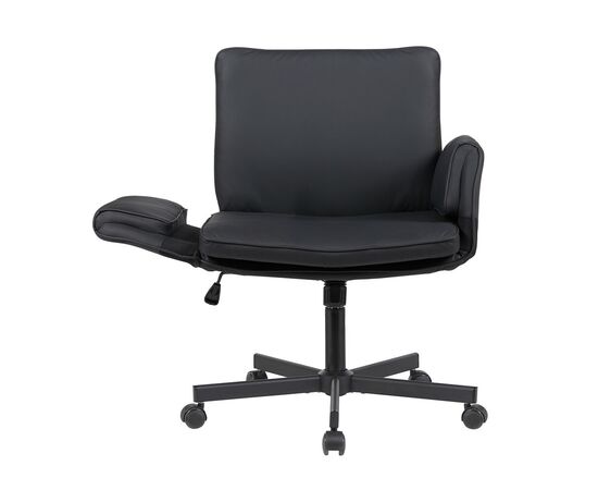 Кресло офисное TopChairs Foldo с откидными подлокотниками черное, изображение 4 | Интернет магазин мебели и декора LifeDekor