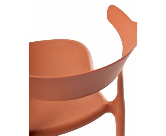 Стул Rank, пластик оранжевый, изображение 3 | Интернет магазин мебели и декора LifeDekor