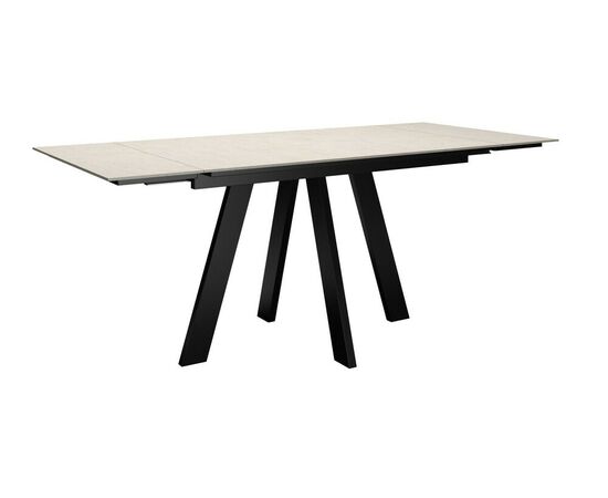 Стол DikLine DM110M Хромикс белый/опоры черные, изображение 6 | Интернет магазин мебели и декора LifeDekor